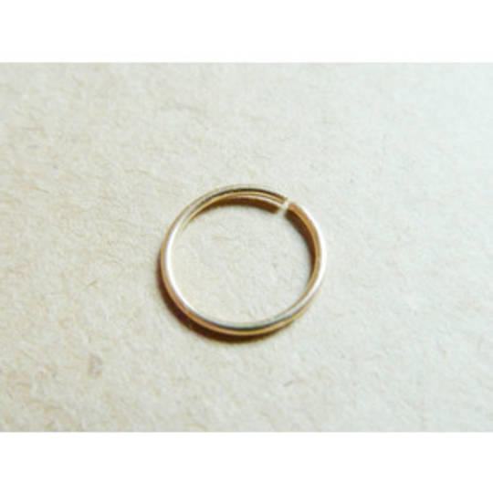 14 kt Gold Nose Ring 8mm(no ball) image 0